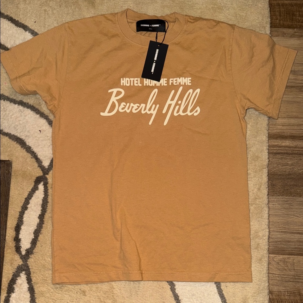 Homme+ Femme Beverly Hills Tee - Tan